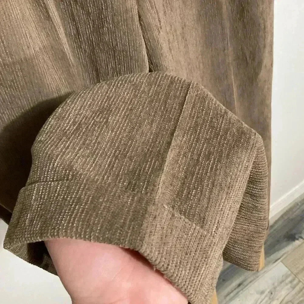 St. Croix Made in Italy Corduroy Men’s Pants Size 36 , pleated and rolled cuffs - Picture 2 of 11